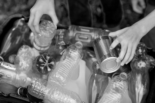 Residents participating in waste disposal programs in South London