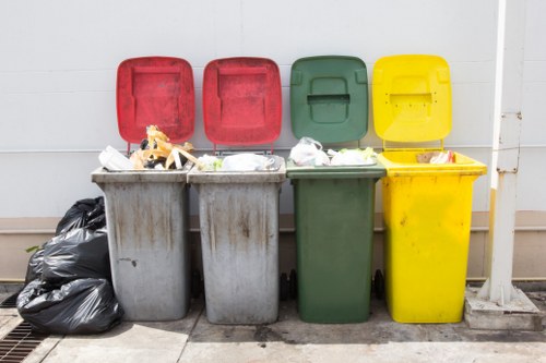 Waste clearance team working in Vauxhall