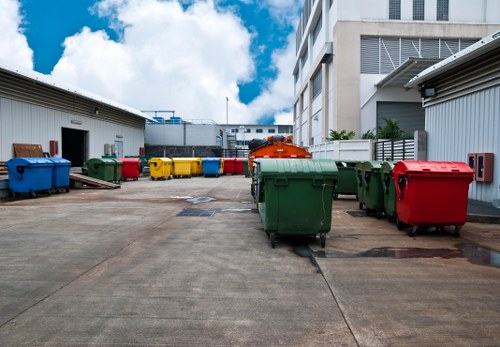 Residential waste being cleared in South Kensington