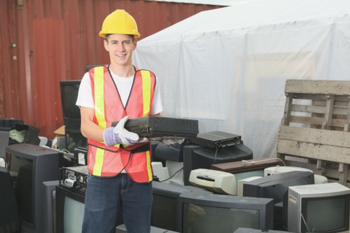 Preparing for waste clearance in East Sheen